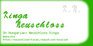 kinga neuschloss business card